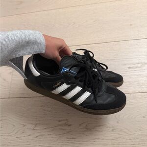 Black adidas samba sneakers